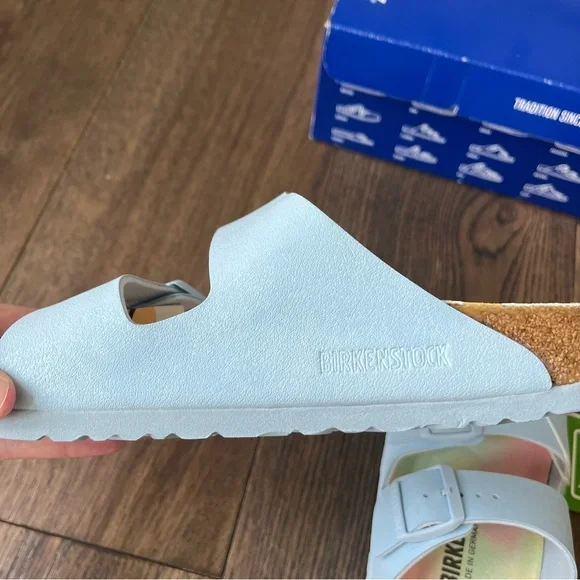 Birkenstock Arizona vegan sandals, sky blue size 38 - Picture 9 of 14